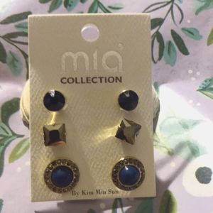 Mia Collection Black Round, Black Square, Dark Blue Round 3 Pices set